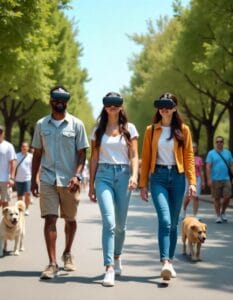 realidade virtual em parque